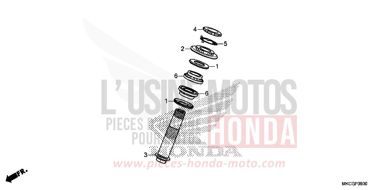 SHAFT ROD for Gold Wing CANDY ARDENT RED (R367B) from 2020